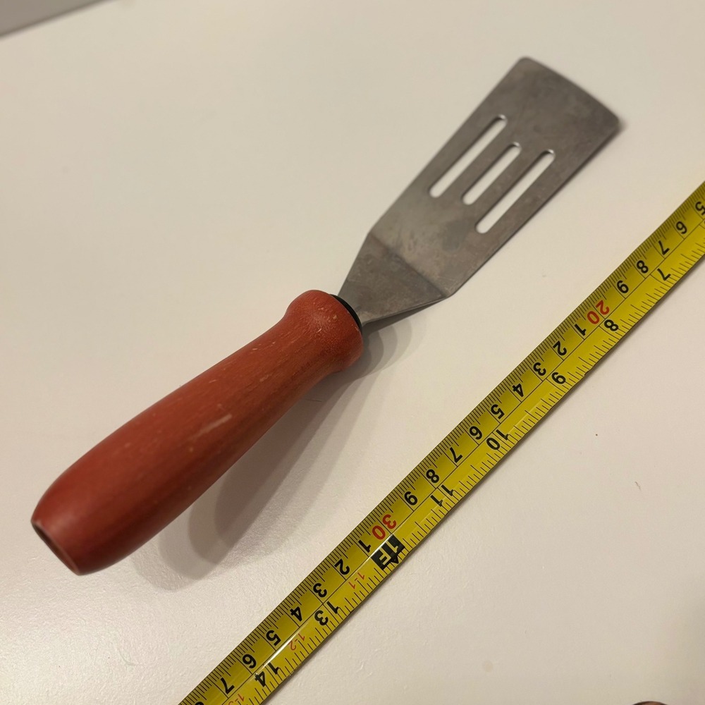 Ekco Spatula Slotted Metal Turner Wood Handle Grilling‎ Kitchen Utensil - Picture 5 of 5